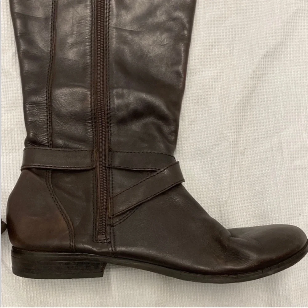 Marc Fisher Audrey Leather Riding Boots Dark Academia / Coastal Cowgirl Size 9.5